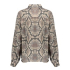 Geisha Blouse animal, black/sand