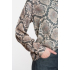 Geisha Blouse animal, black/sand