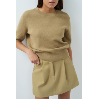 YAYA Trui met korte mouwen en open rug green