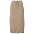 YAYA Nylon cargo midi skirt with elastic, winter twig beige