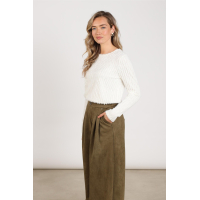 Nukus grace top off white