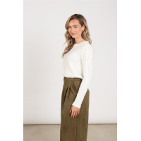 Nukus grace top off white