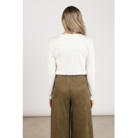 Nukus grace top off white