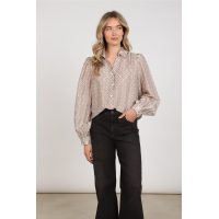 Nukus antonella blouse pattern sand