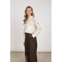 Nukus aaliya blouse embroidery offwhite