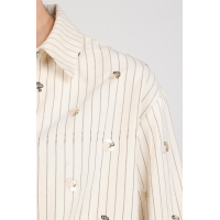 Nukus Aaliya Blouse Paillet off white