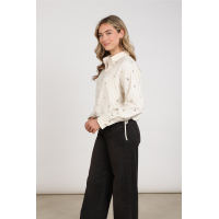 Nukus Aaliya Blouse Paillet off white