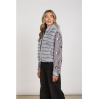 Nukus harriet gilet zipper sky