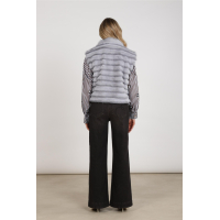 Nukus harriet gilet zipper sky