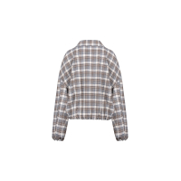 Nukus dominique jacket check taupe/offwhite