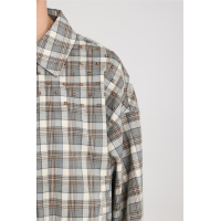 Nukus dominique jacket check taupe/offwhite