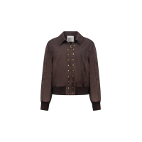 Nukus doretta jacket studs chocolate