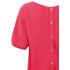 YAYA Puff short sleeve sweater, coral paradise pink