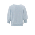 YAYA Sweater with round neck and half long raglan sleeves, gray dawn blue melange