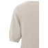 YAYA V-neck sweater with stitch details, gray morn beige melange