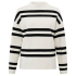 YAYA Block stripe sweater high neck, chalk white dessin