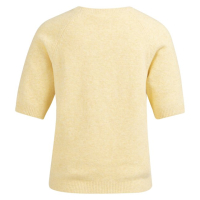 YAYA Soft sweater with short sleeve geel