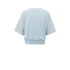 YAYA Boatneck sweater with transparent sleeves, baby blue