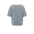 YAYA Jacquard knitted t- shirt, light grey melange