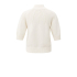YAYA Cable sweater short sleeve, off white knit
