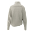 YAYA Batwing sweater with collar long sleeve, brownish grey melange