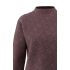 YAYA Jacquard sweater with collar, fudge purple dessin