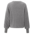 YAYA Ribbed sweater with round neck, secret spaces grey