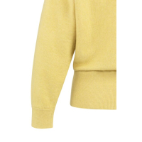 YAYA YAYA Sweater with collar detail dried moss green melange