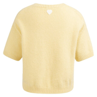 YAYA Knitted sweater with artwork reed yellow dessin