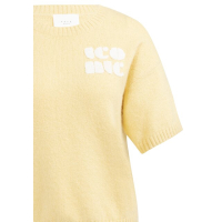 YAYA Knitted sweater with artwork reed yellow dessin