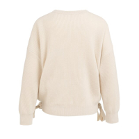 YAYA Sweater with tie details kit beige melange