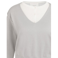 YAYA Sweater with layered look 