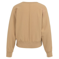YAYA Sweater with seam details tan brown