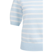 YAYA Sweater with stripe pattern ice blue dessin