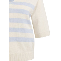 YAYA Sweater with blue stripes