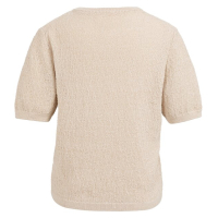 YAYA Textured knitted sweater desert beige dessin