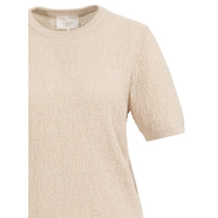 YAYA Textured knitted sweater desert beige dessin