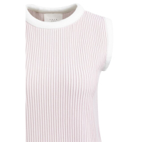 YAYA Sleeveless ribbed sweater gray lilac