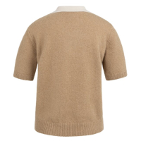 YAYA Sweater with collar khaki green