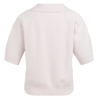 YAYA Knitted short sleeve sweater gray lilac