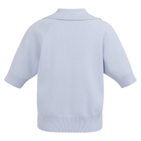 YAYA Knitted short sleeve sweater ice blue
