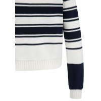 YAYA Striped sweater navy blazer dessin