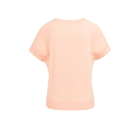 YAYA Sleeveless sweater with stitch peach