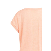 YAYA Knitted sweater with rolled ed peach palazzo orange