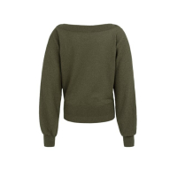 YAYA Batwing towel knit sweater army green