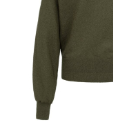 YAYA Batwing towel knit sweater army green