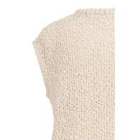 YAYA Textured sleeveles sweater cloud creme white