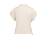 YAYA Knitted polo with cord at bottom