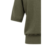 YAYA Short sleeve sweater with deta army green