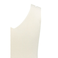 YAYA Geribd tanktop met schouderslit beige
